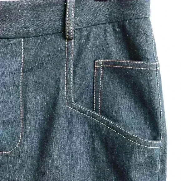 COLOVOS IKRAM High Waisted Dark Jeans. - Picture 5 of 9